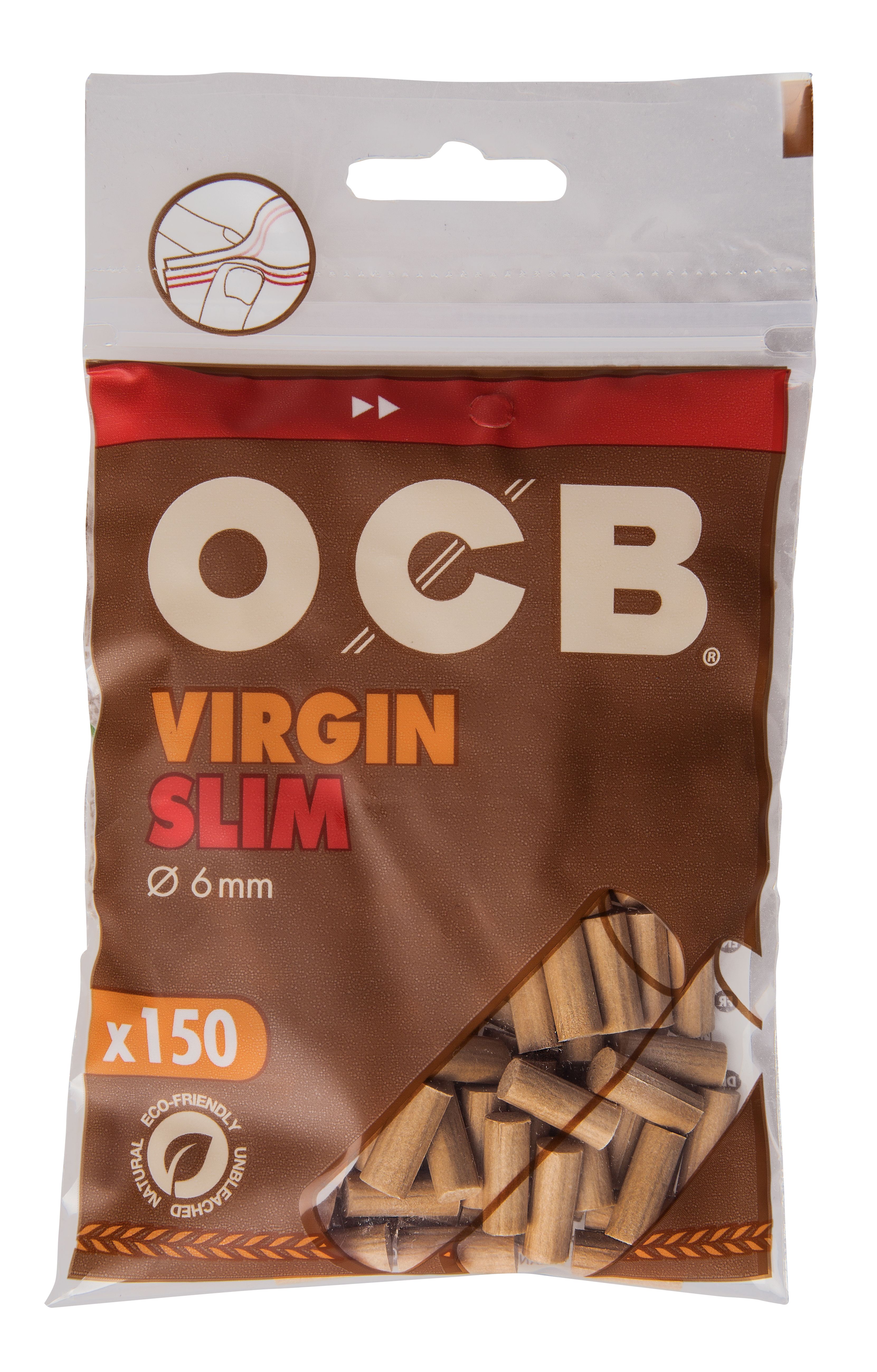 OCB Unbleached Virgin Filter 6mm 10x150