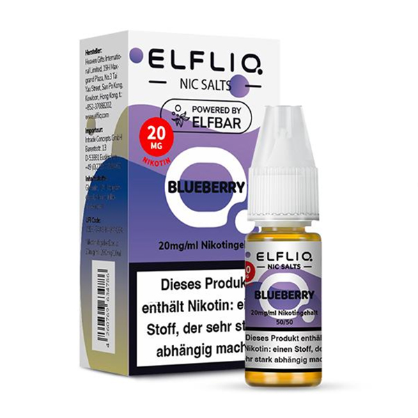E-Liquid Nikotinsalz ELFBAR Elfliq Blueberry 20mg