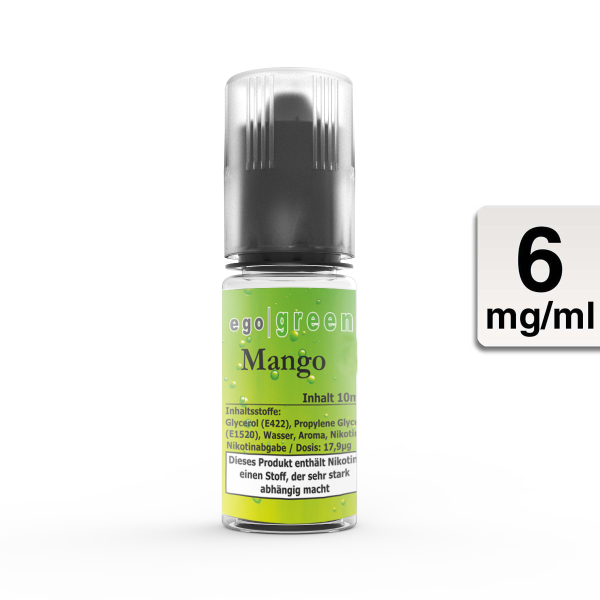 E-Liquid EGO GREEN Mango 6 mg