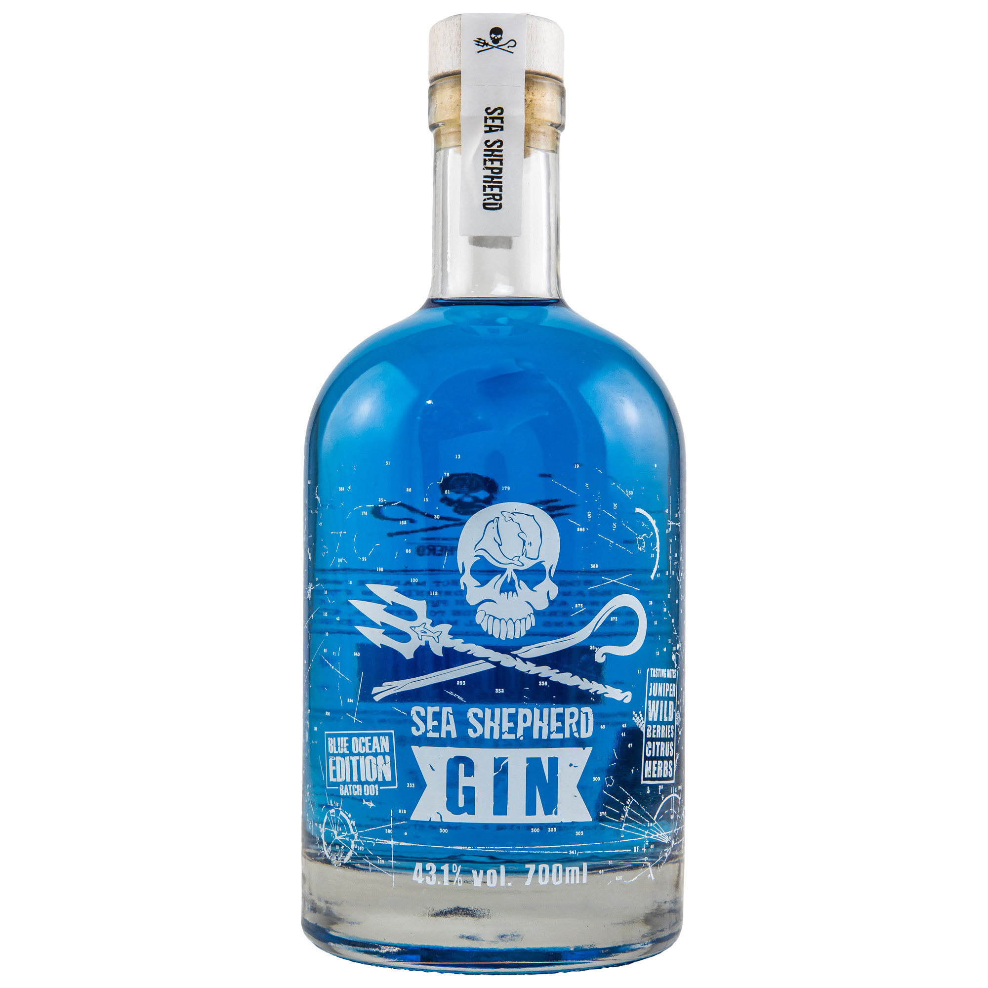 Sea Shepherd Blue Ocean Gin 43,1% vol., 0,7l
