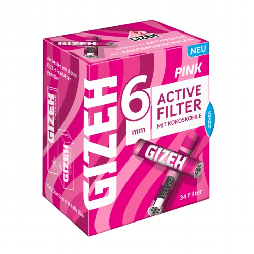 GIZEH Pink Activ Filter 6mm 10x34