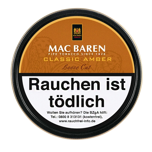 MAC BAREN Classic Amber (Vanilla Toffee Cream Loose Cut)