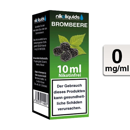 E-Liquid Nikoliquids Brombeere 0 mg