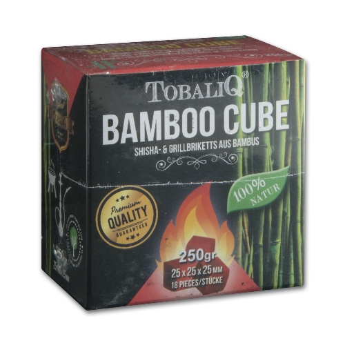 Wasserpfeifenkohle TOBALIQ Bamboo Cube 250 g