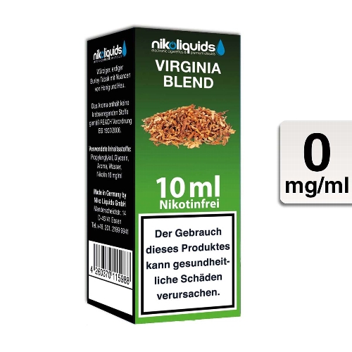 E-Liquid Nikoliquids Virginia Blend 0 mg