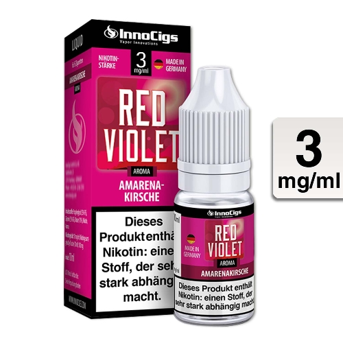 E-Liquid INNOCIGS Red Violet Amarenakirsche 3 mg 