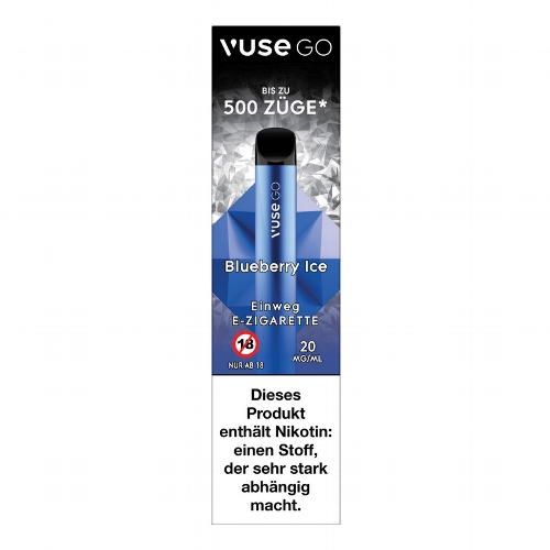 E-Zigarette VUSE Go 500 Einweg Blueberry Ice 20mg