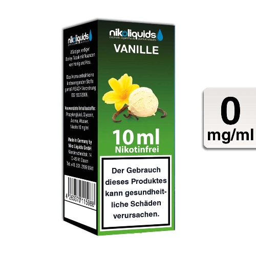 E-Liquid Nikoliquids Vanille 0 mg