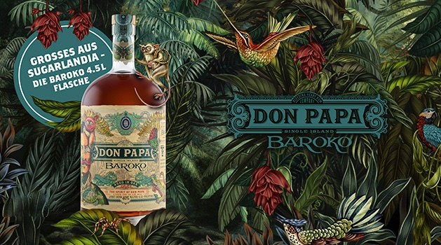 DON PAPA Baroko Rum 40% vol.,  4,5l