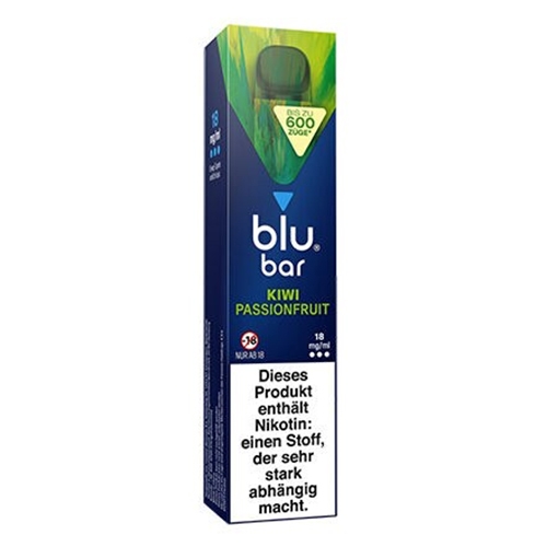E-Zigarette BLU BAR Einweg Kiwi Passionfruit 18 mg