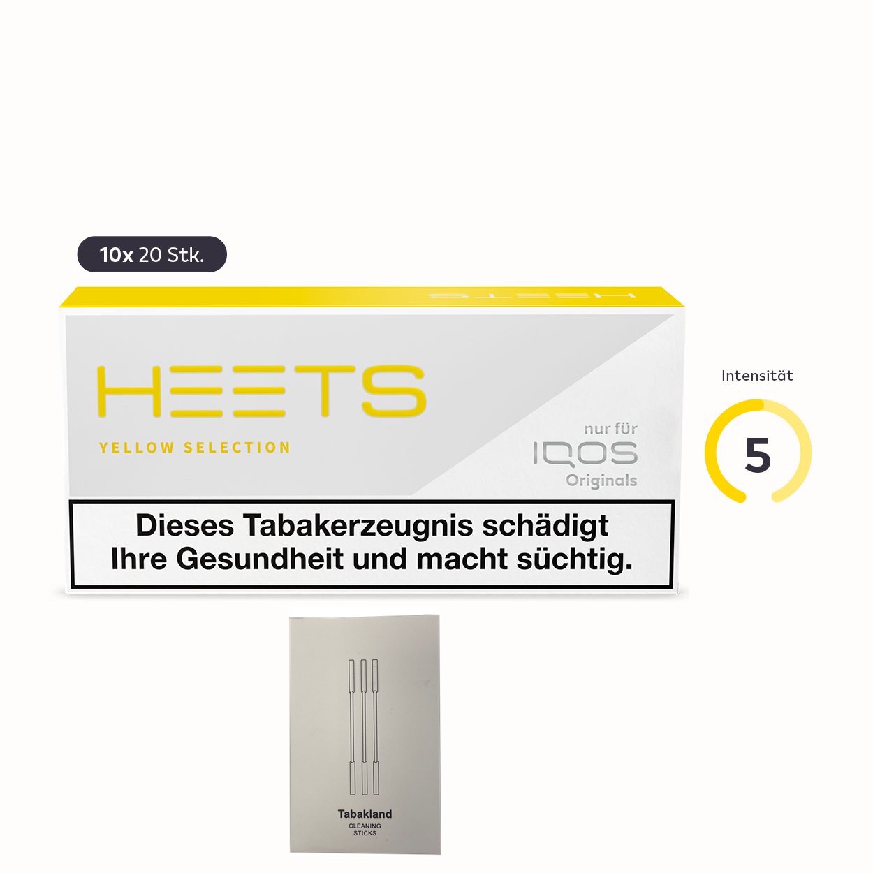 HEETS Yellow Selection Stange +30 Tabakland CLEANING STICKS 