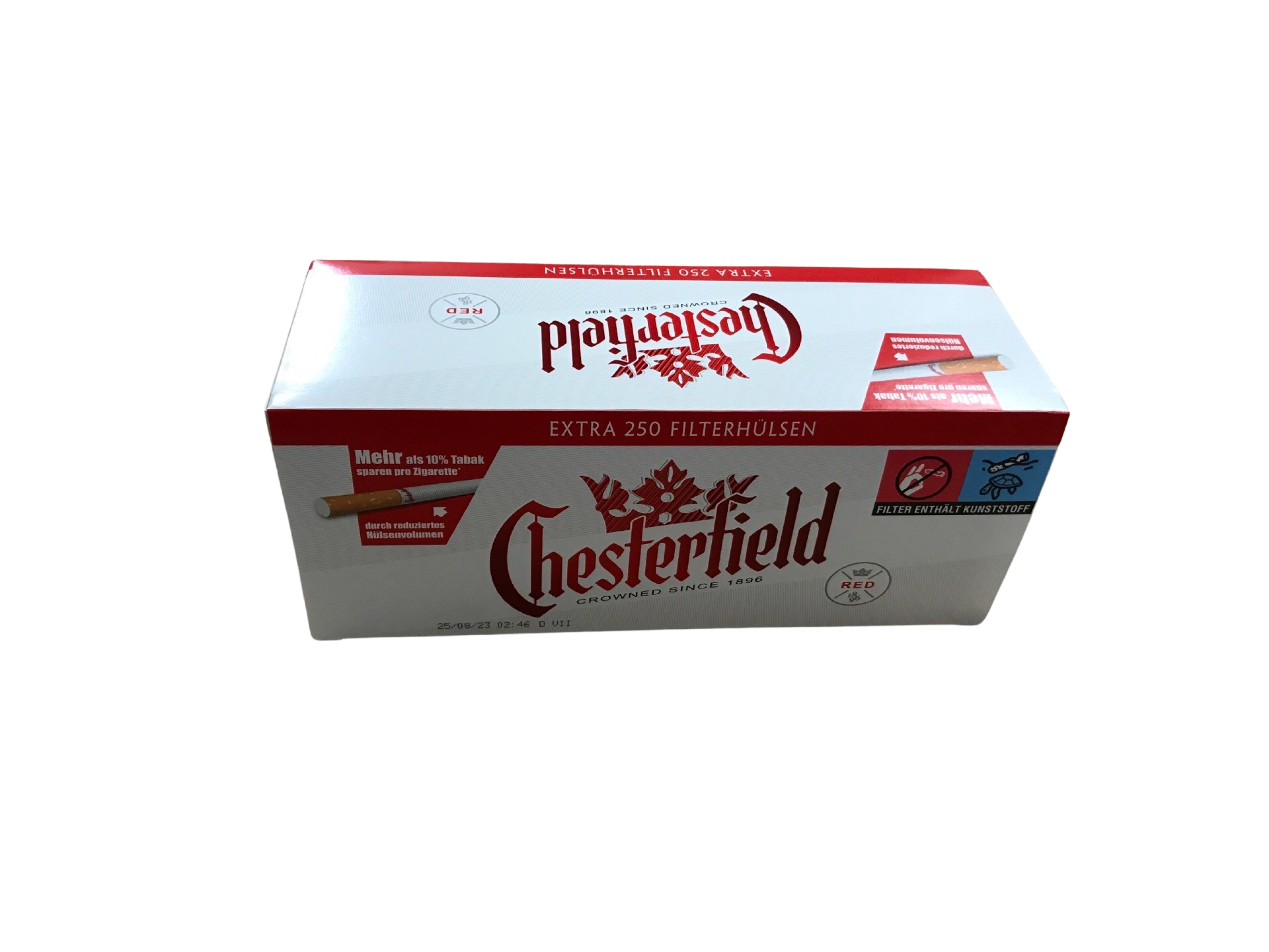 Chesterfield Extra Hülsen rot 250 Stück