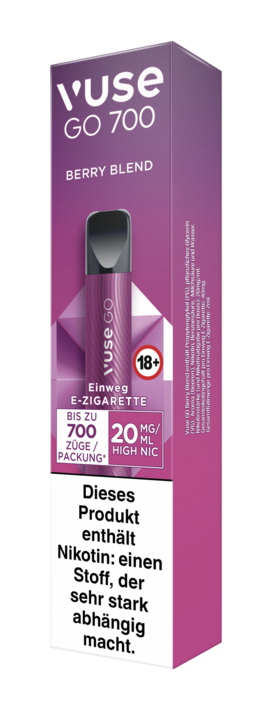 E-Zigarette VUSE Go 700 Einweg Berry Blend 20mg