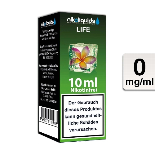 E-Liquid NIKOLIQUIDS Life 0 mg 