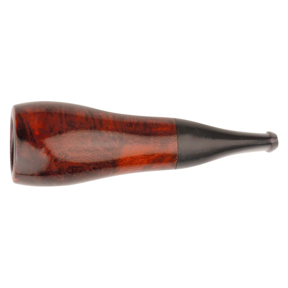 Cigarrenspitze Bruyere orange/black 15 mm mit Stoffbeutel