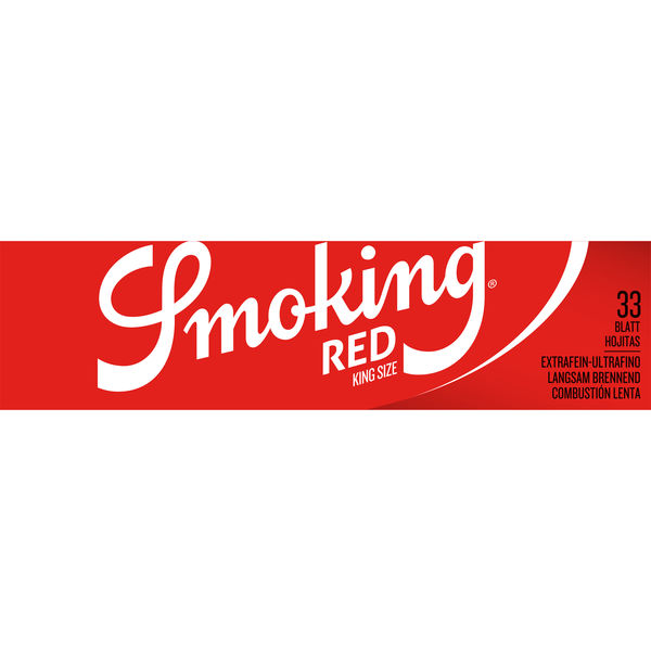 SMOKING King Size Red 1x33 Blatt