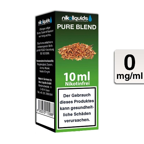 E-Liquid NIKOLIQUIDS Pure Blend 0 mg