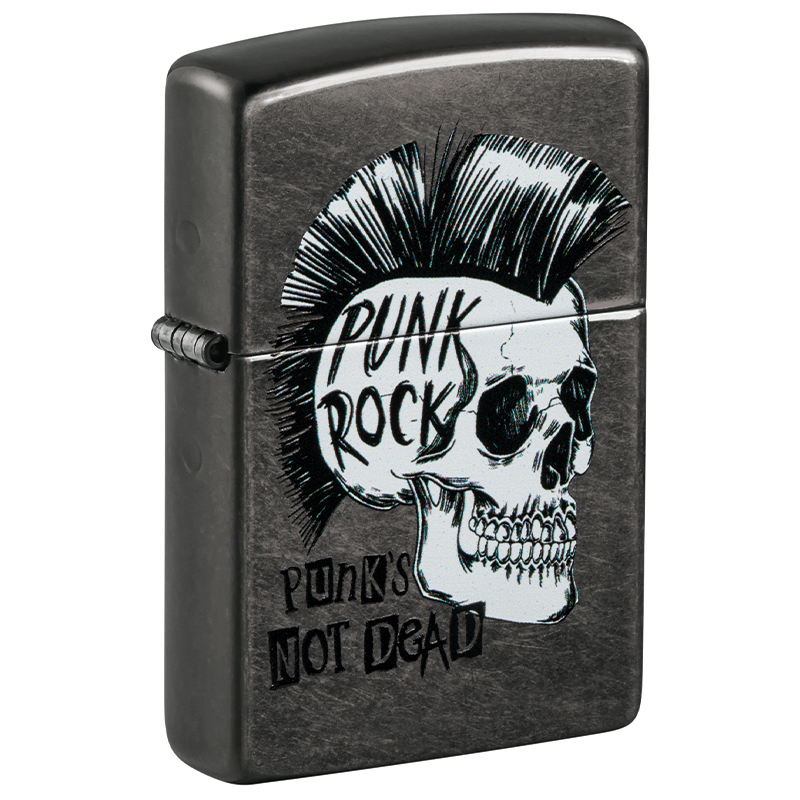ZIPPO grey dusk Punk Rock Skull 60006559