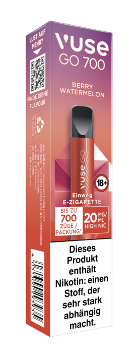 E-Zigarette VUSE Go 700 Einweg Berry Watermelon 20mg