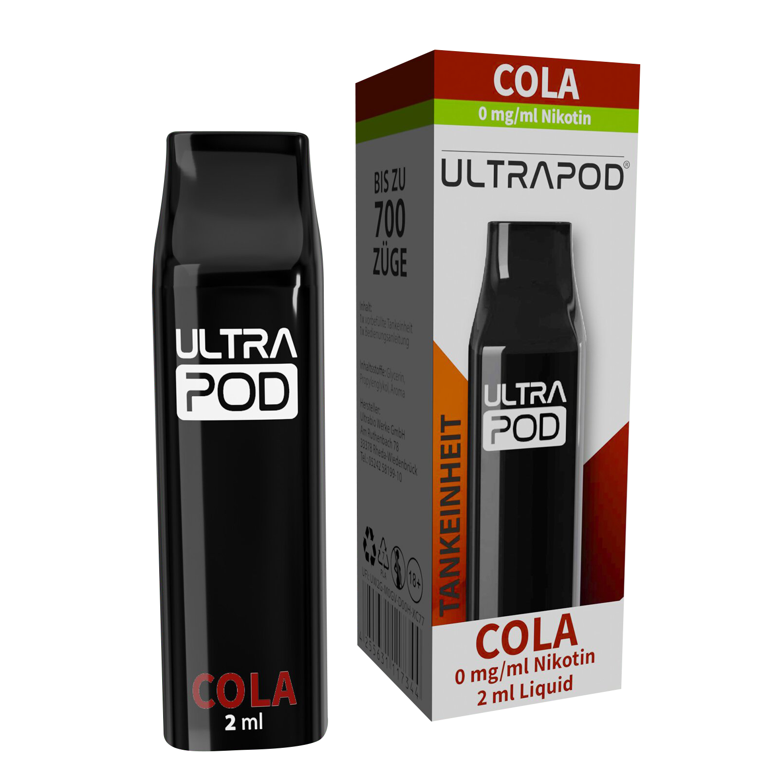E-Liquidpod ULTRAPOD Cola 0mg