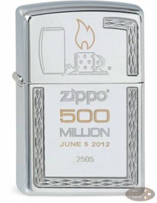 Zippo chrom poliert Limited 500 Millionth