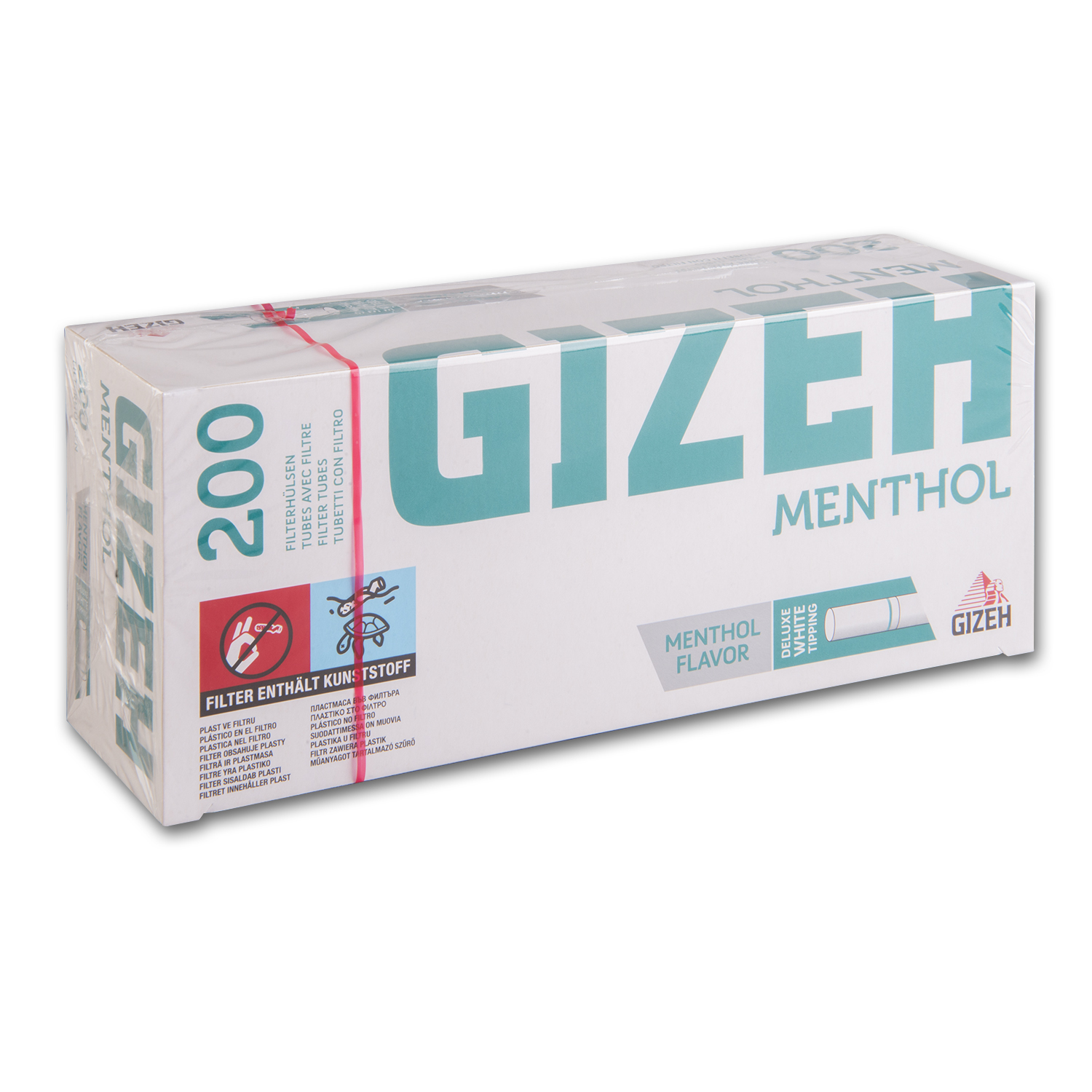 GIZEH Menthol Hülsen 200 Stück Packung