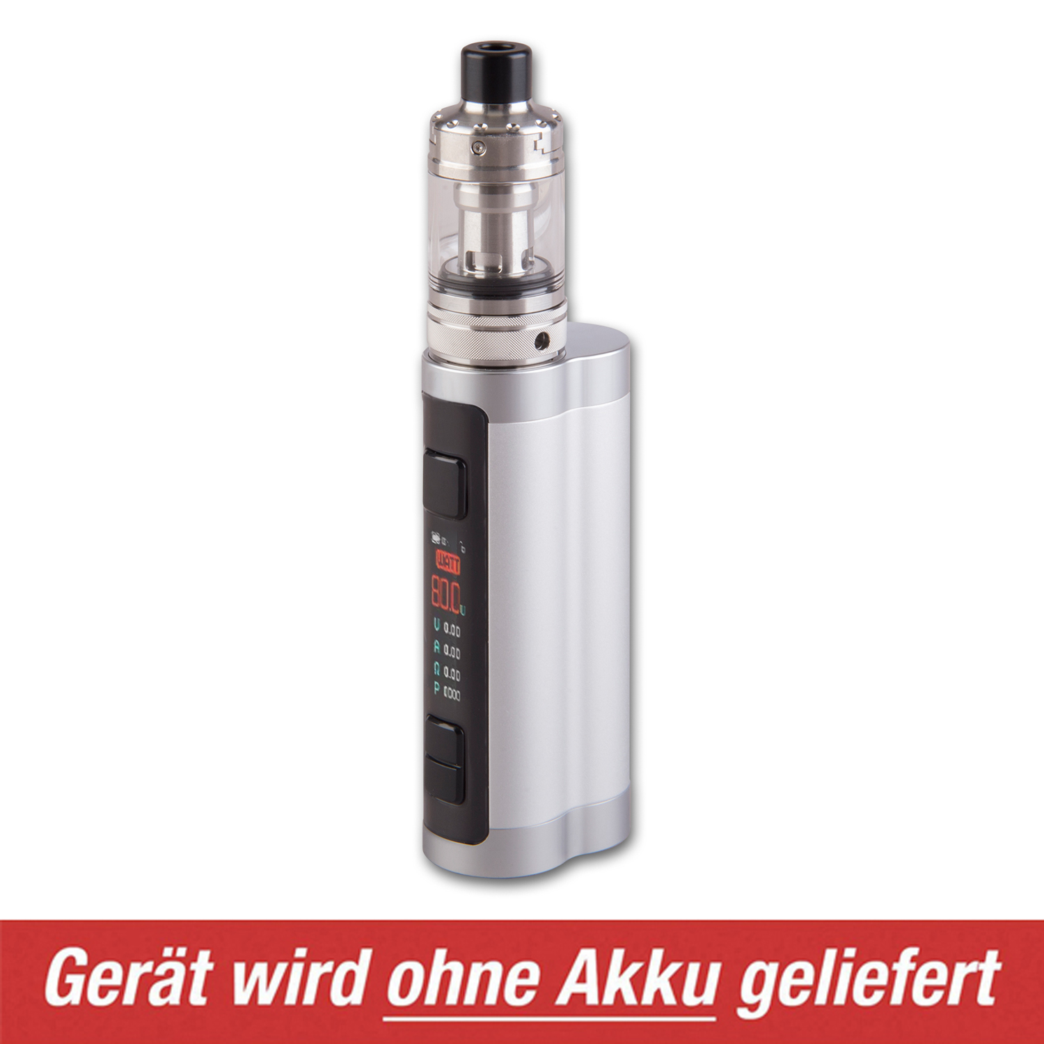 E-Zigarette ASPIRE Zelos X silber 0,1 - 3,5 Ohm
