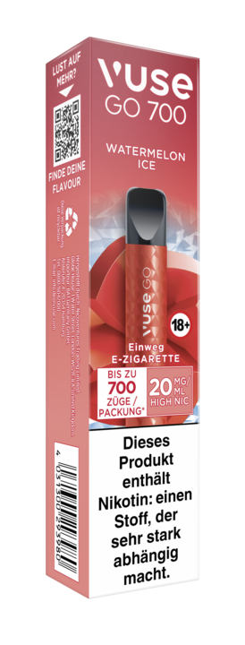 E-Zigarette VUSE Go 700 Einweg Watermelon Ice 20mg