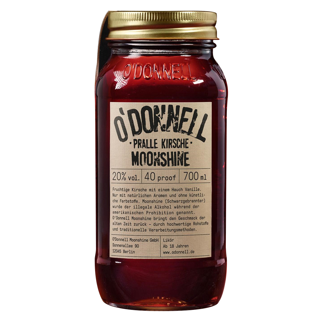 O'Donnell Moonshine Pralle Kirsche-Likör 20% vol., 0,7l
