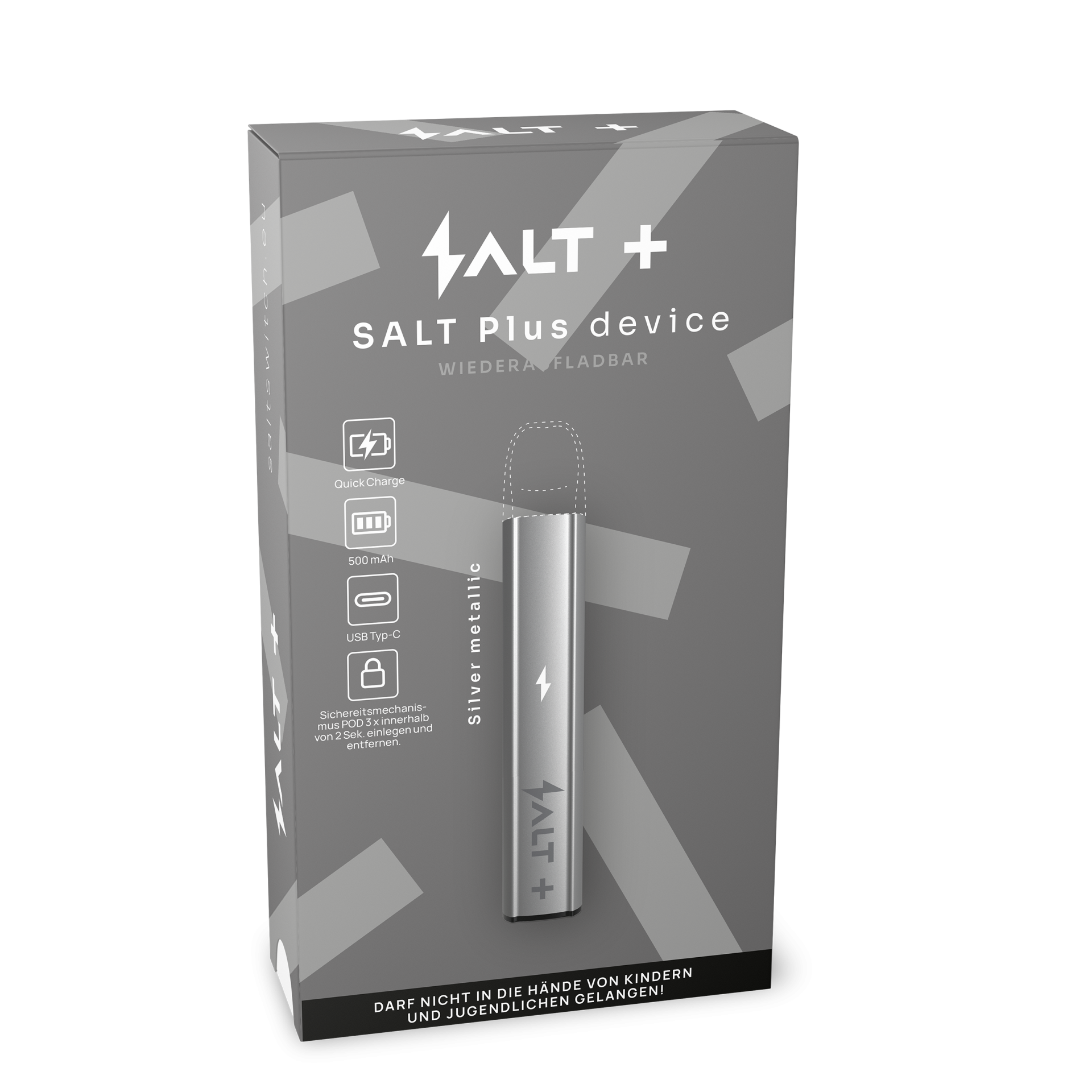 ! SALT PLUS AKTION ! 3 Pod's kaufen - 1 Gerät gratis Silver