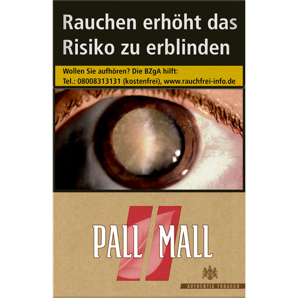 PALL MALL Authentic Tobacco Red (ohne Zusätze) 8,00 Euro (10x20)