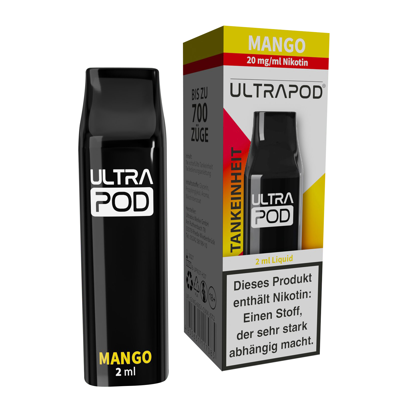 E-Liquidpod ULTRAPOD Mango 20mg