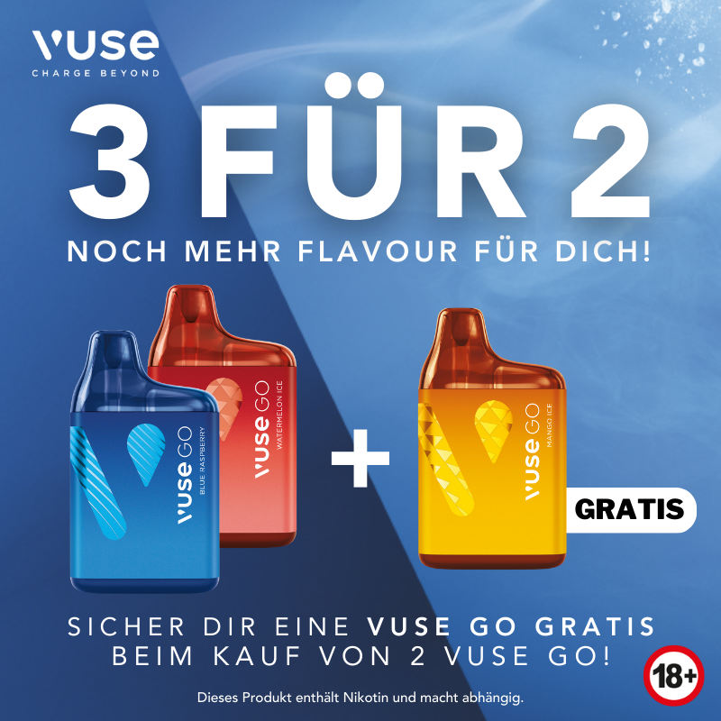 VUSE GO 800 - 3 FÜR 2 AKTION 