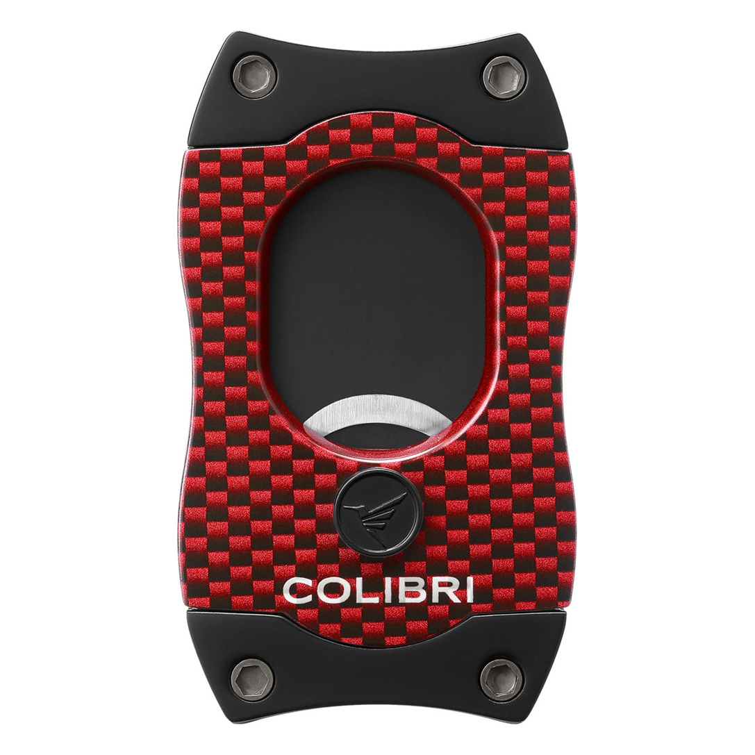 Cigarrenabschneider COLIBRI S-Cut II rot Carbondesign 26 mm
