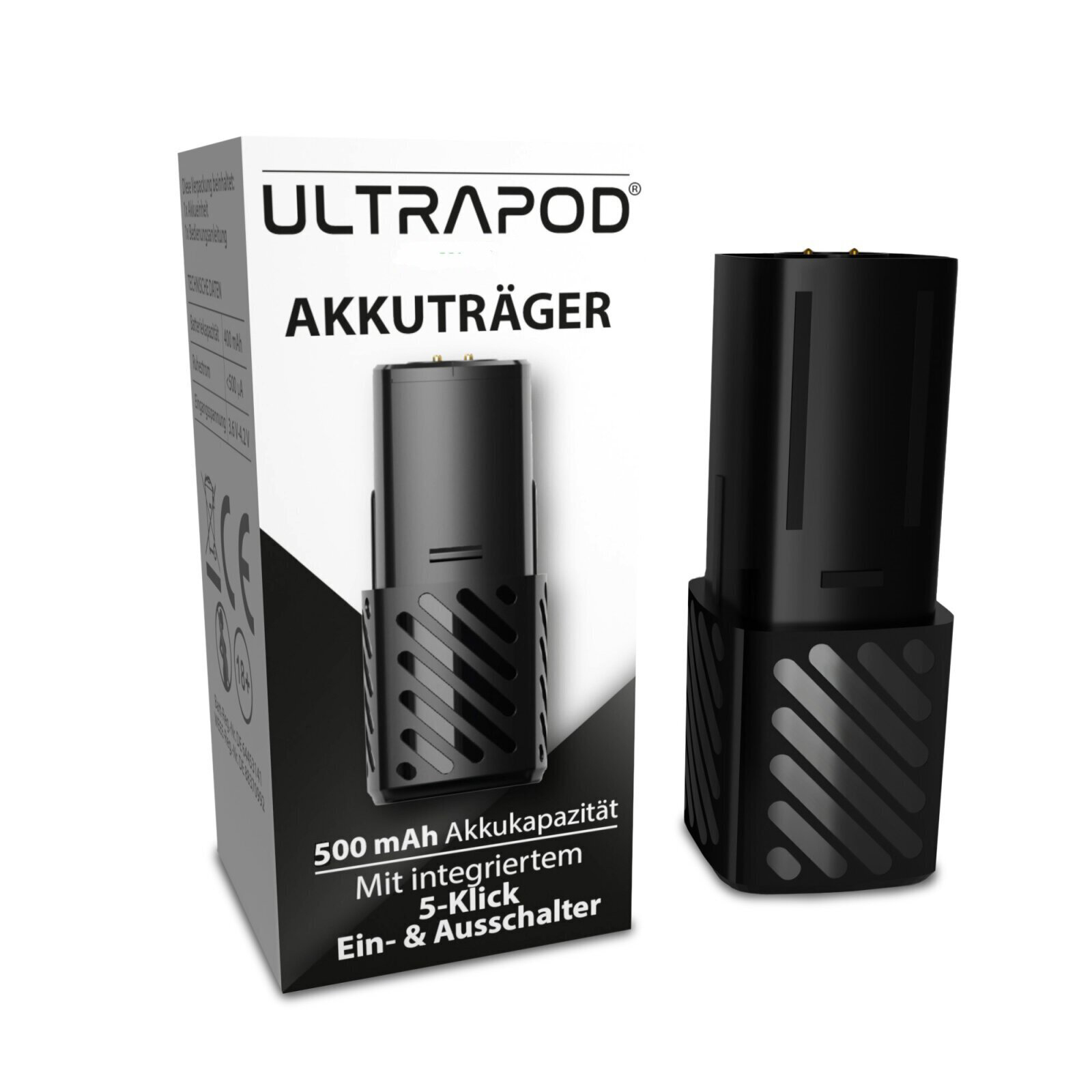E-Zigarette Akkuträger ULTRAPOD 500 mAh mit USB-C Anschluss