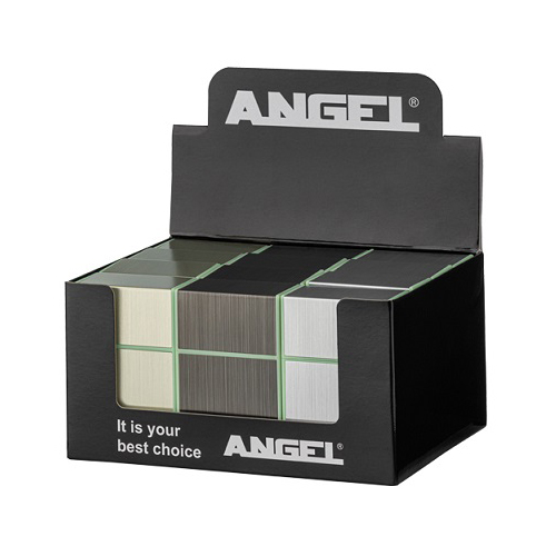 Zigarettenbox Kunststoff (12) ANGELO Glow in the Dark 3 Farben sort
