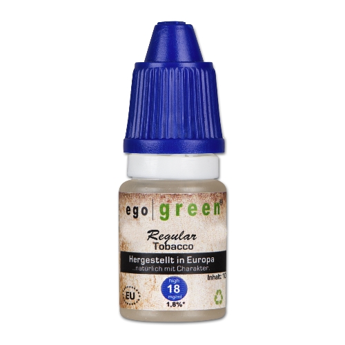 E-Liquid EGO GREEN Regular Tobacco 16 mg