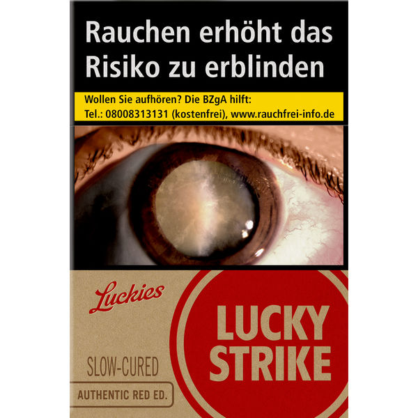 LUCKY STRIKE Authentic Red Edition Automatenpackung 9,00 Euro(20x22)