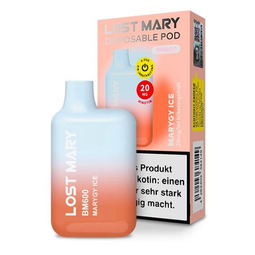 E-Shisha LOST MARY Einweg (10) Marygy Ice 20 mg 600 Züge