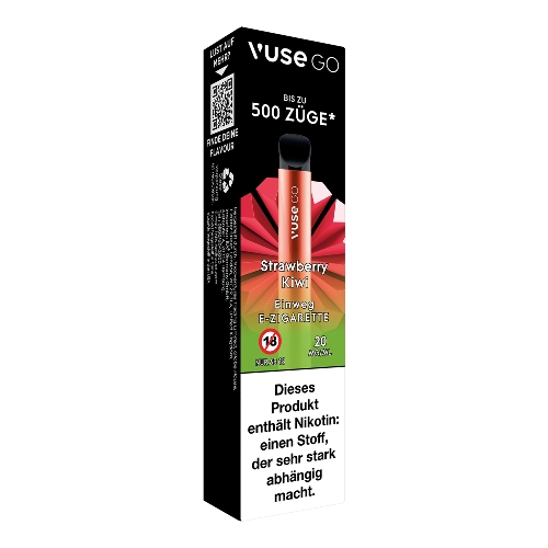 E-Zigarette VUSE Go 500 Einweg Strawberry Kiwi 20mg 
