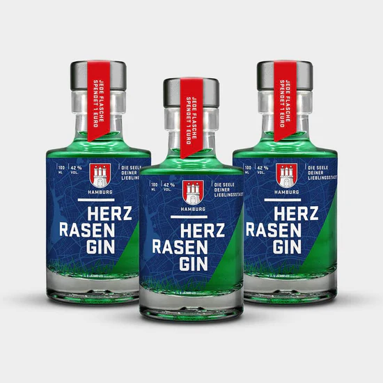HERZRASEN GIN Hamburg Edition 3x 0,1 L