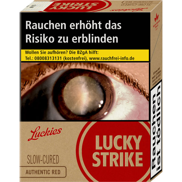 LUCKY STRIKE Authentic Red XXL 9,00 Euro (12x23)