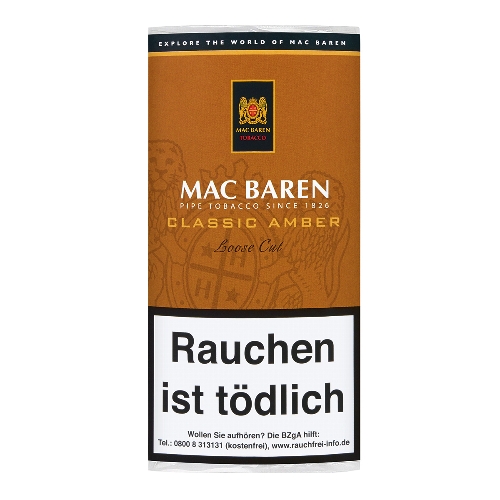 MAC BAREN Classic Amber (Vanilla Toffee Cream Loose Cut)