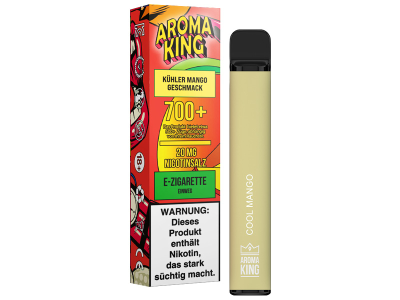 E-Shisha AROMA KING (10) Einweg Kühler Mango 20mg Nikotinsalz