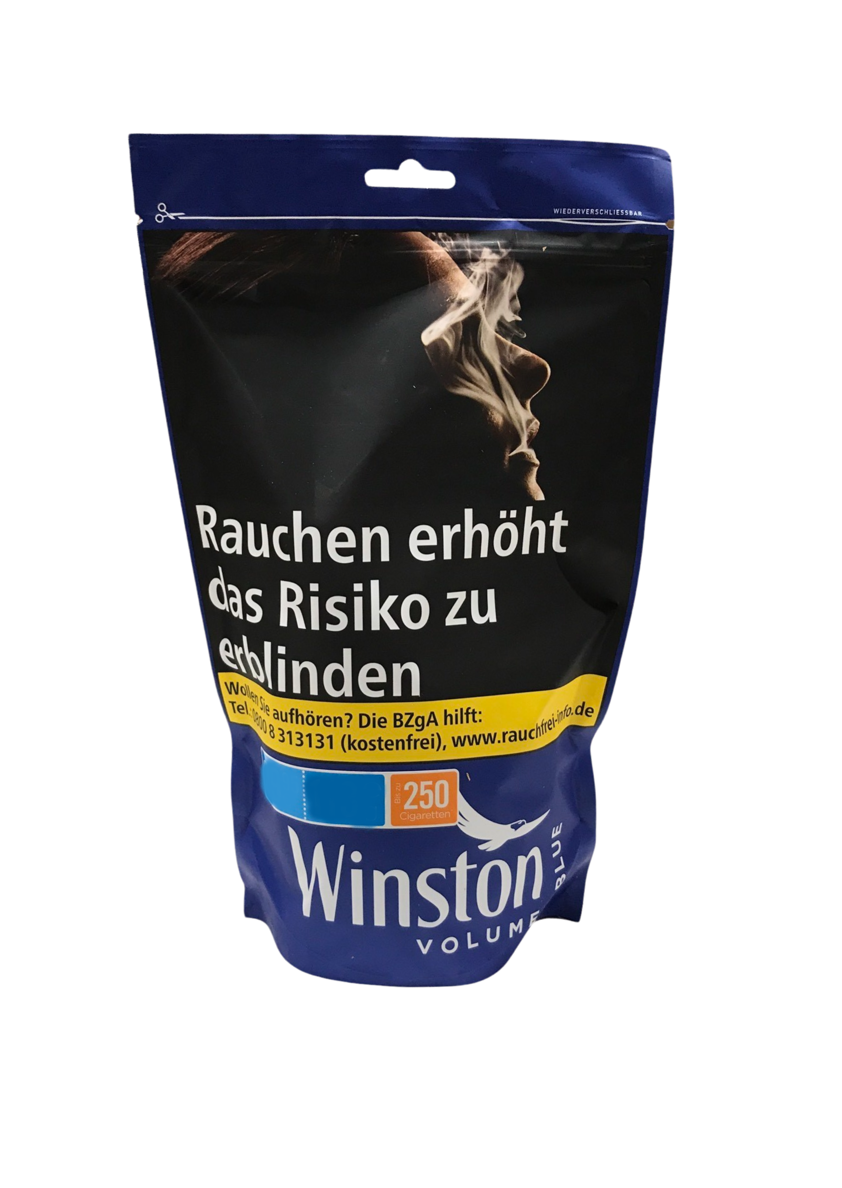 WINSTON Volumen Tobacco Blue Zip Bag-XL