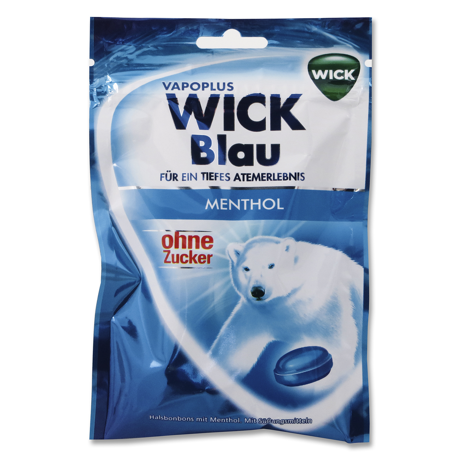 WICK Blau Menthol ohne Zucker 20 Beutel