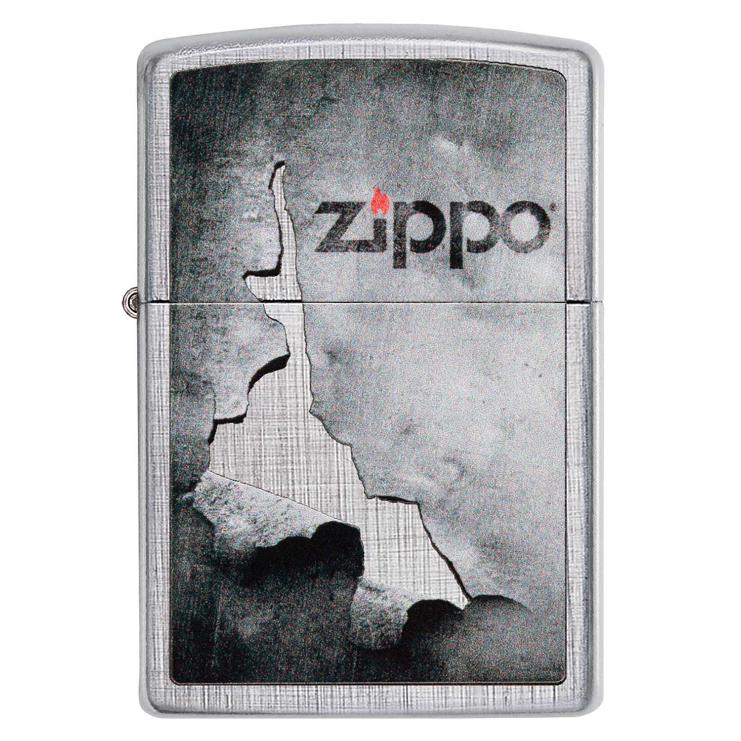 ZIPPO chrom Linen Weave Grilling Peeled Metal Design 60004576