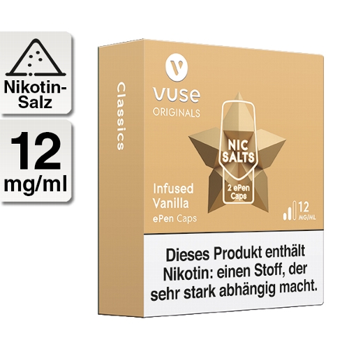 E-Kartusche VUSE ePen Infused Vanilla Nic Salts 12mg 2 Caps