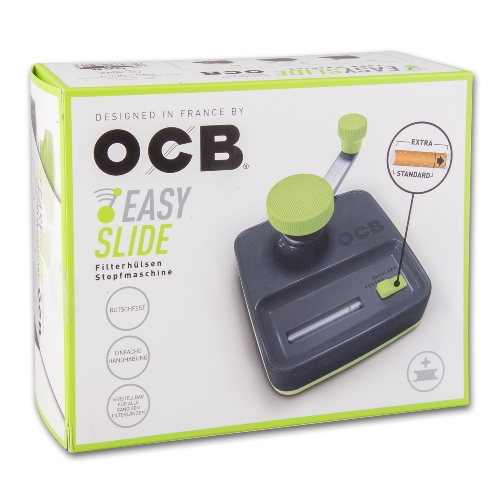 Zigaretten-Stopfer OCB Easy Slide Table Injector+3 Zigaretten Etui