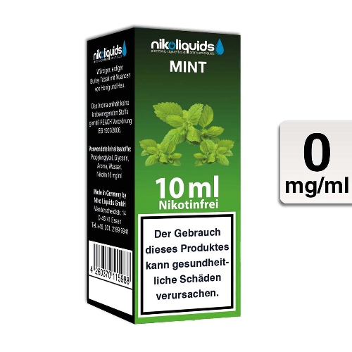 E-Liquid Nikoliquids Mint 0 mg